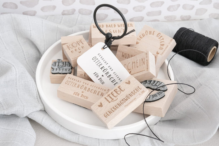 Holzstempel aus eigener Produktion