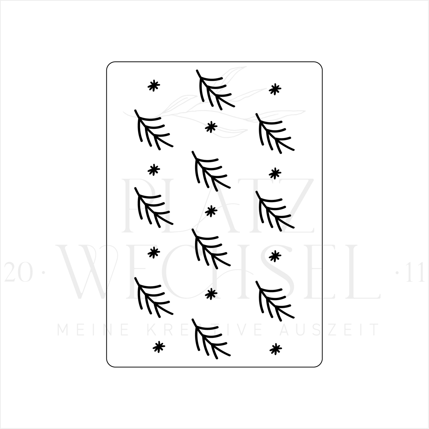 Schablone I Zweige I A6