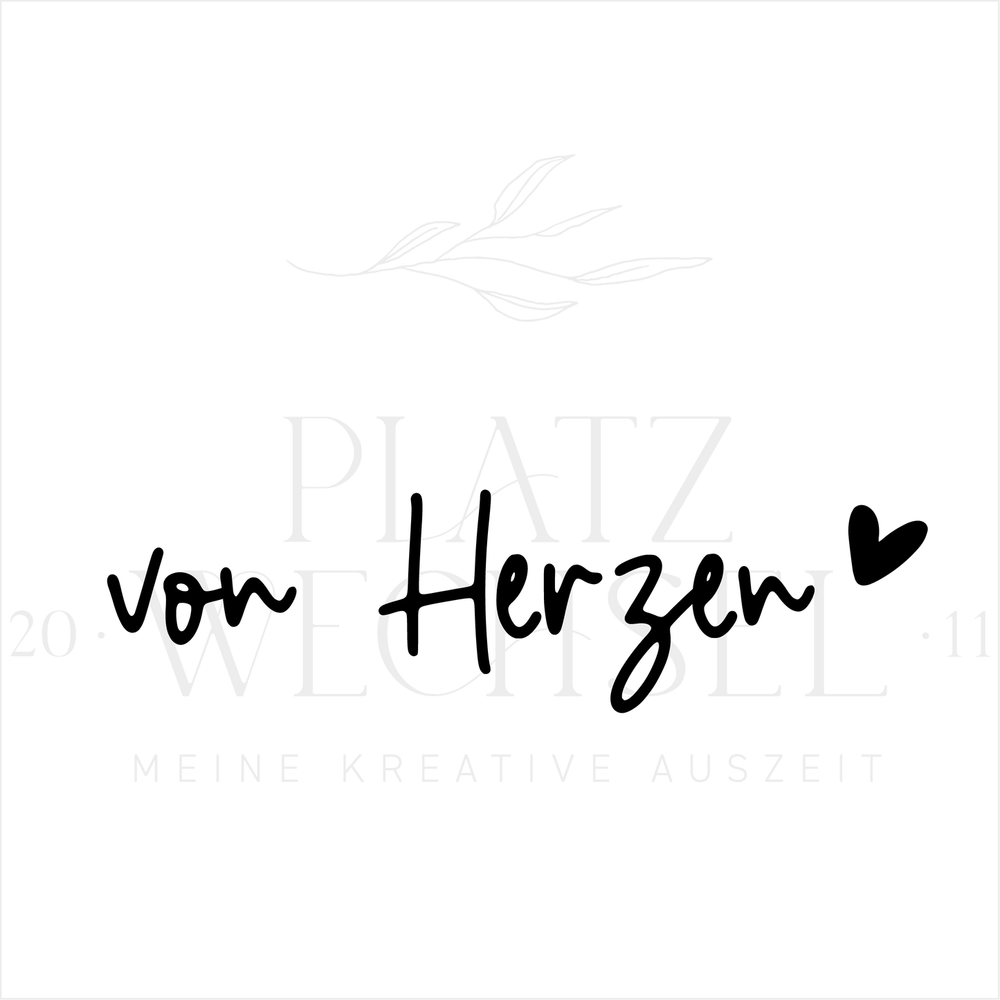 Textstempel | Von Herzen | 6 cm