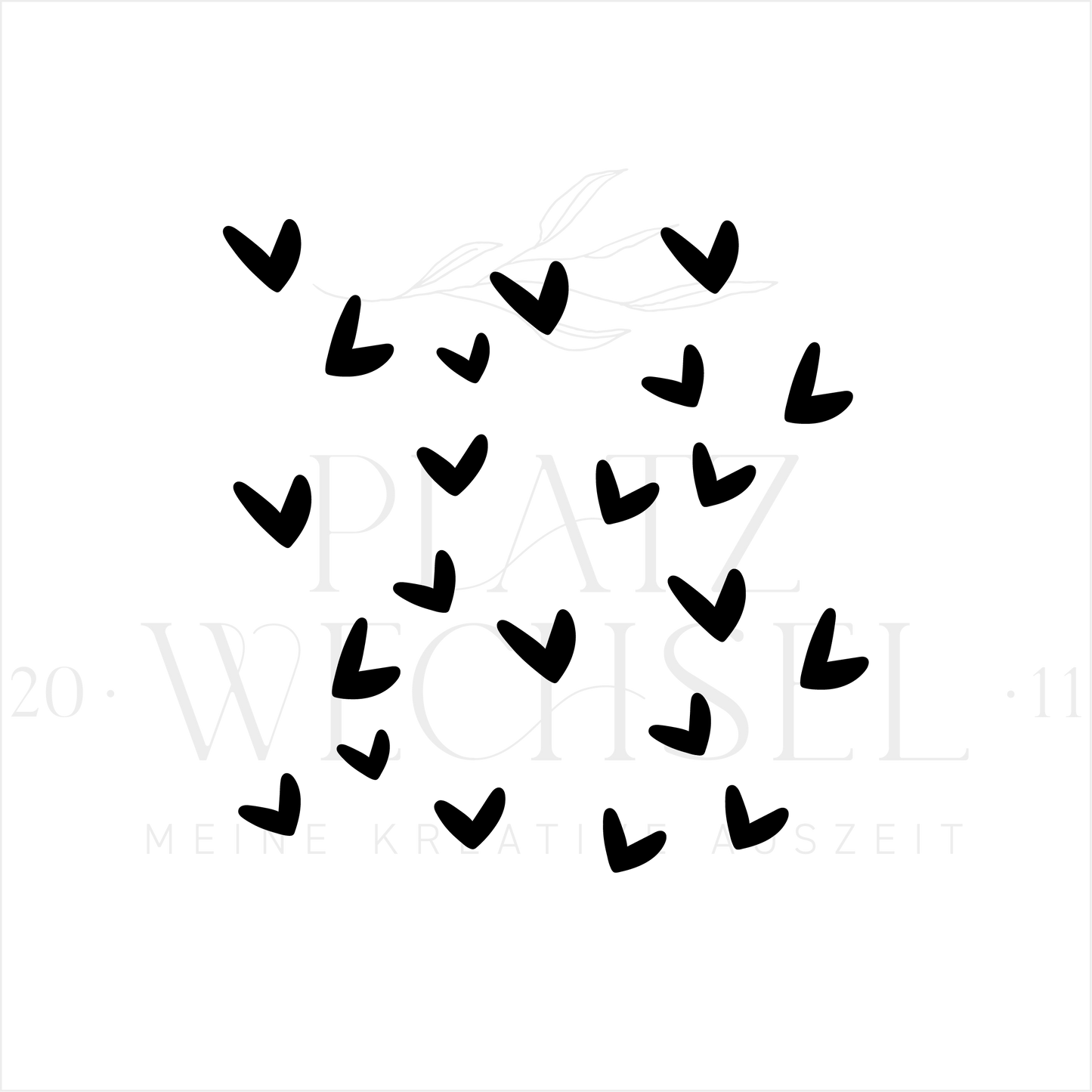 Holzstempel | Herzen | 5 x 5 cm