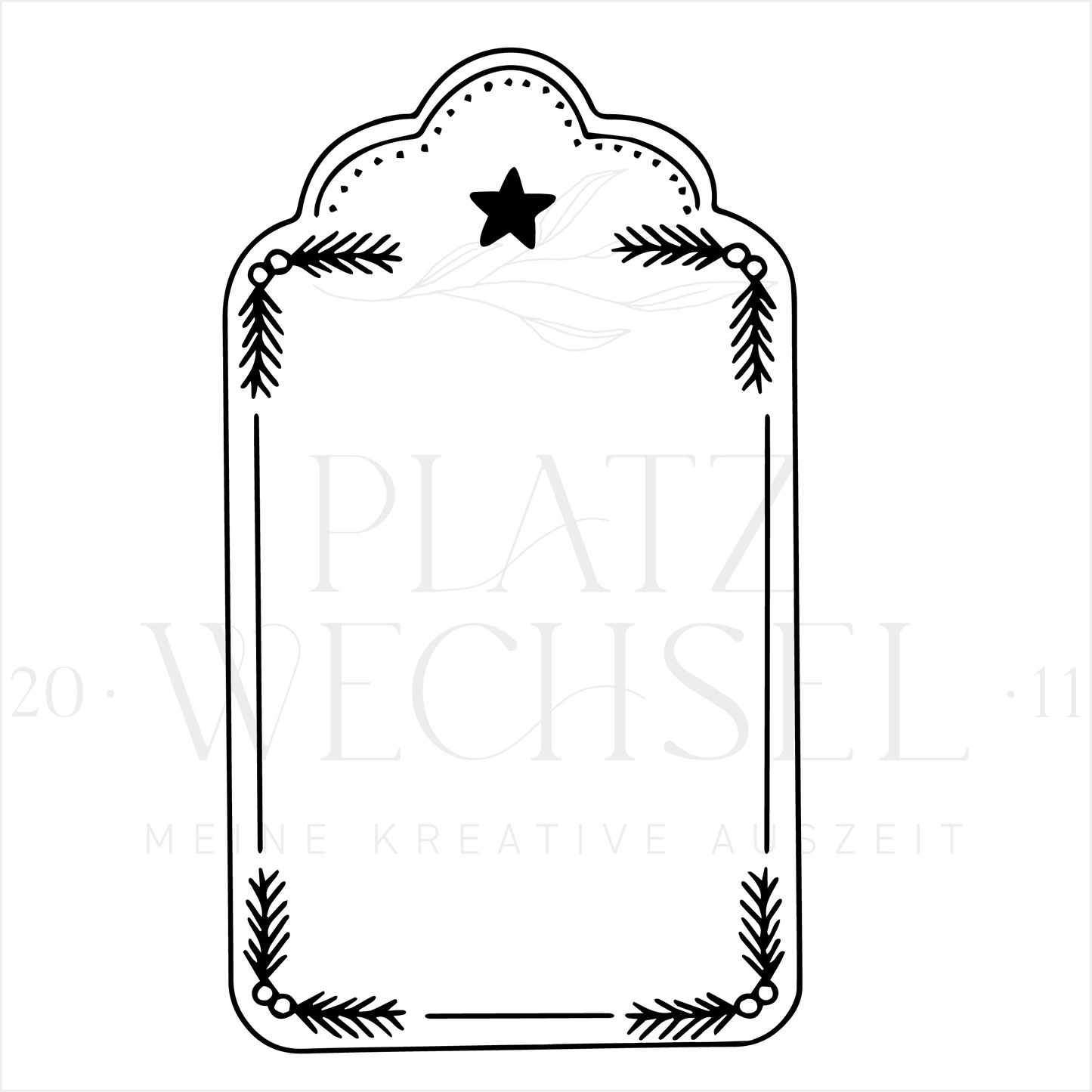 Holzstempel | Anhänger | 5 x 10 cm