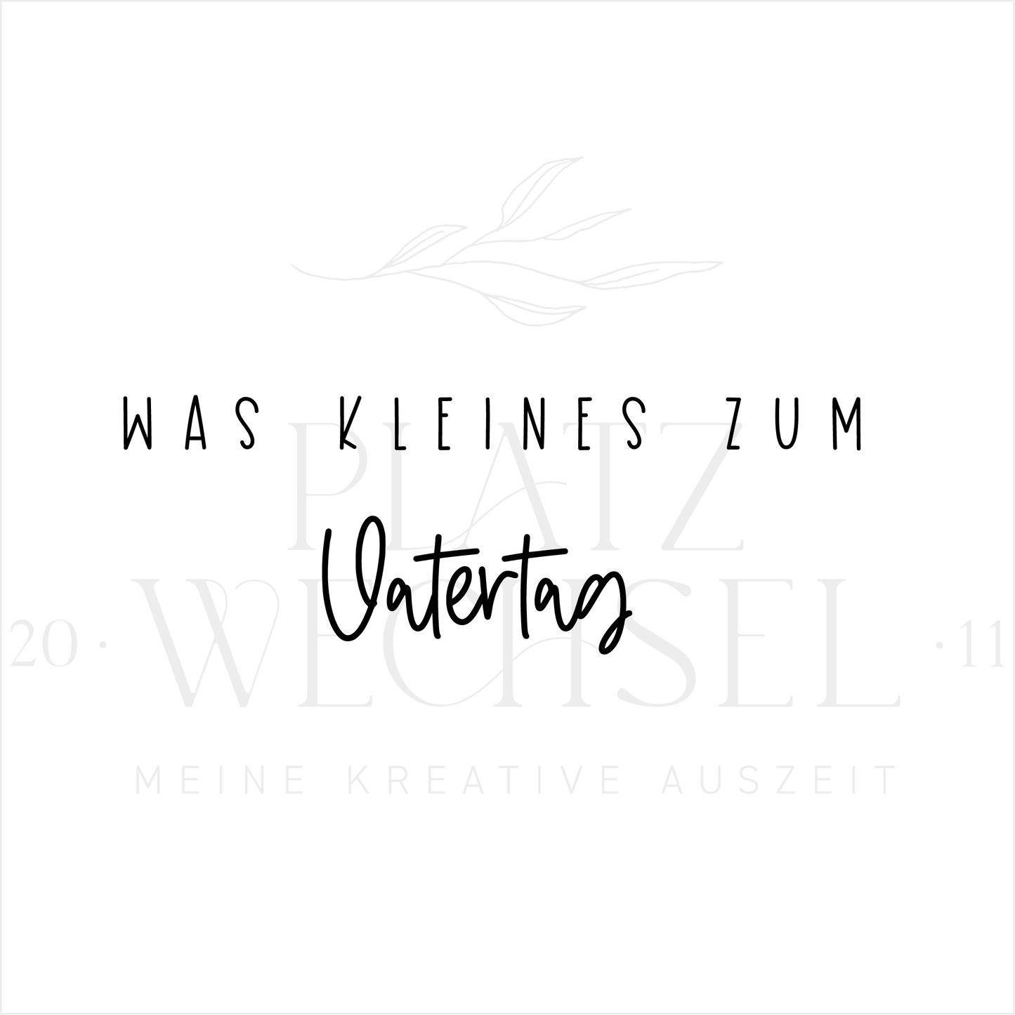 Holzstempel | was kleines zum Vatertag | 3 x 6 cm