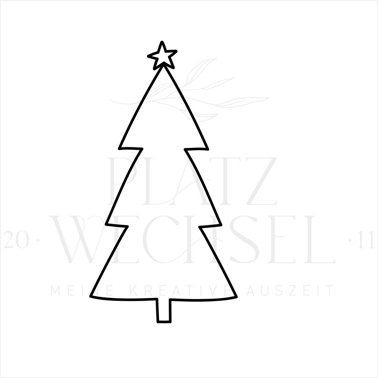 Piktogramm Tanne mit Stern
