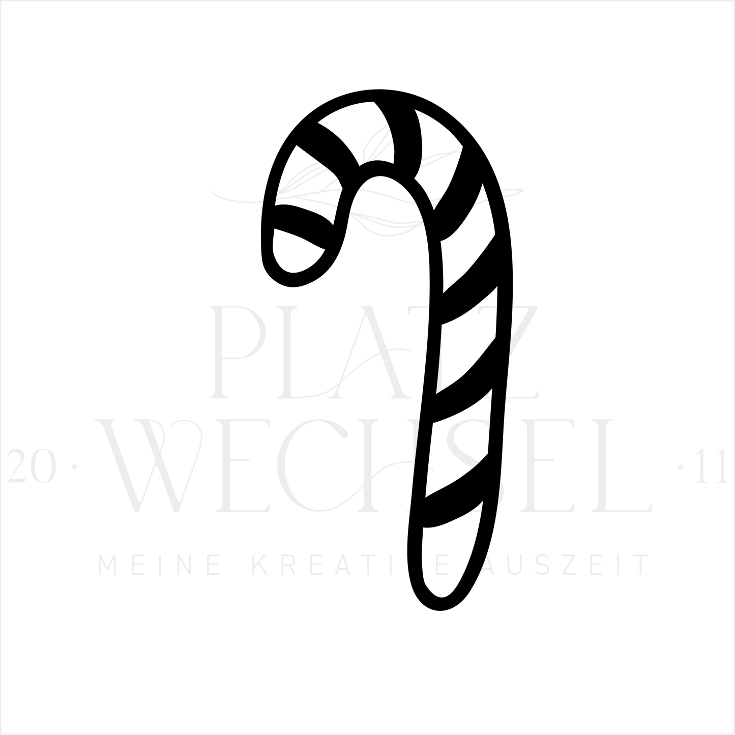 Ministempel | Zuckerstange| 2 x 1 cm