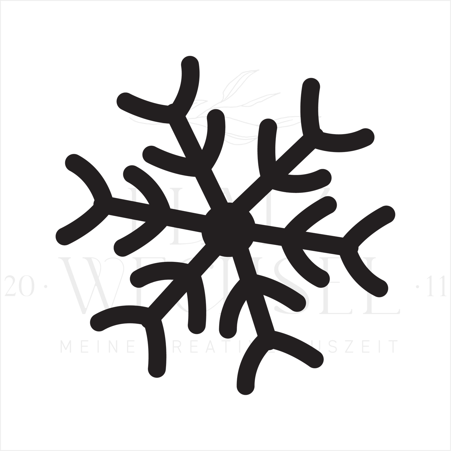 Ministempel | Schneeflocke | 2 cm