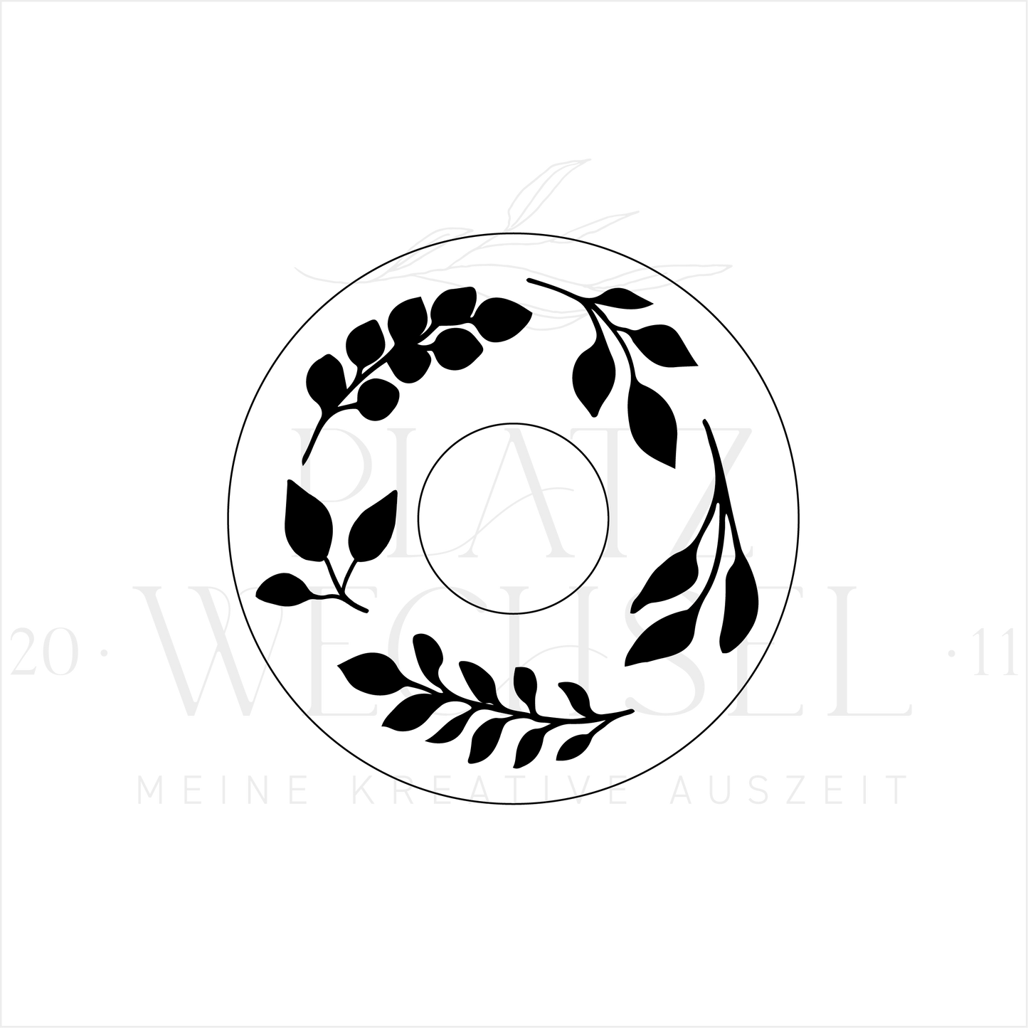 Schablone I "Eukalyptus Zweige" I 11,5 cm