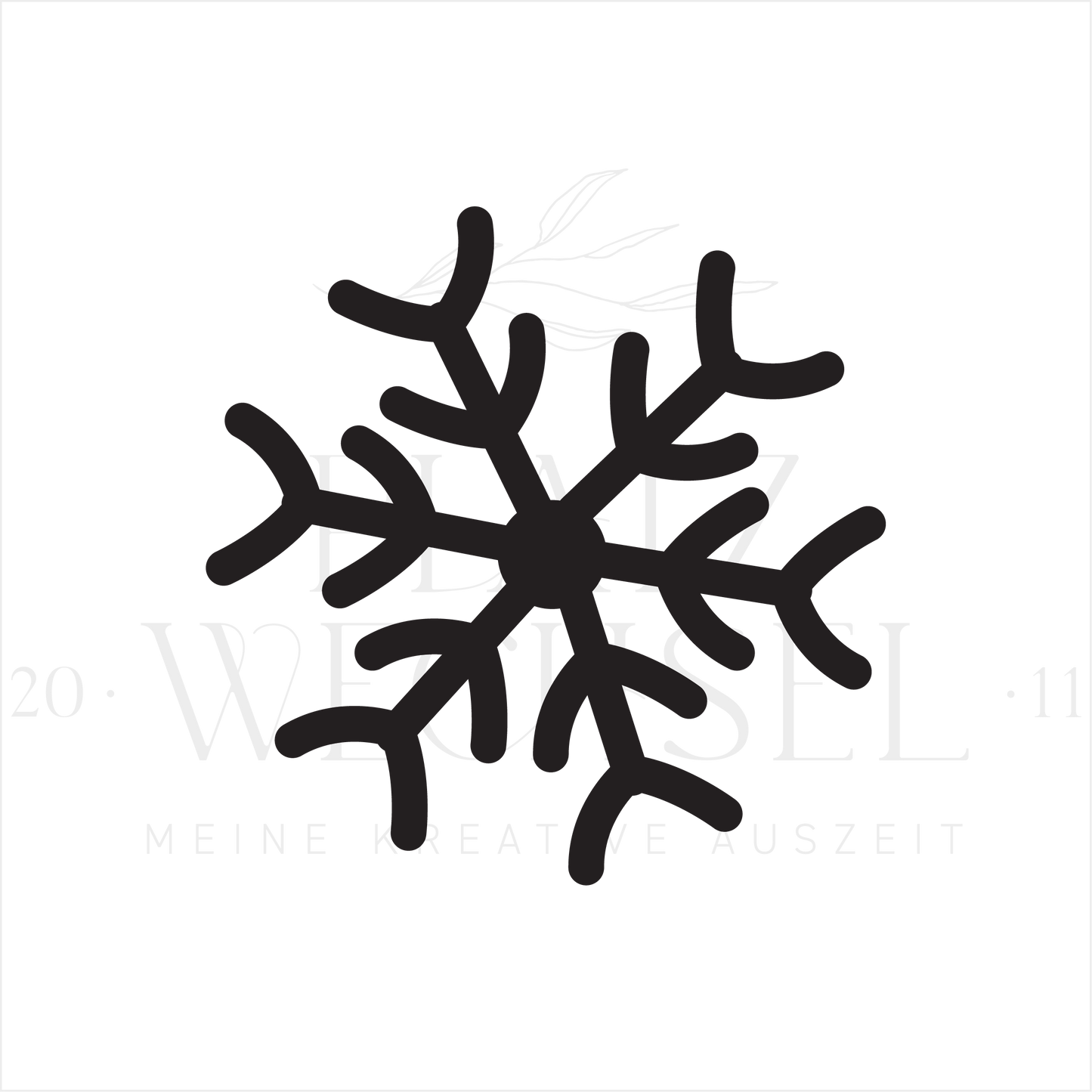 Ministempel | Schneeflocke | 1 cm