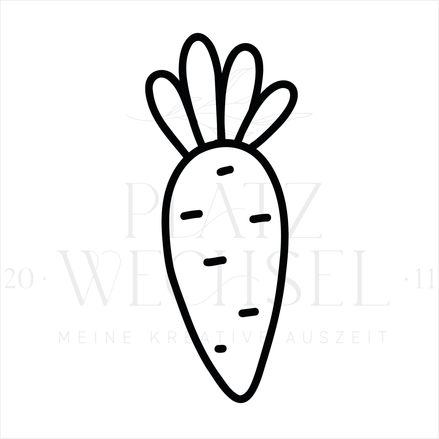 Ministempel | Karotte | 2 cm