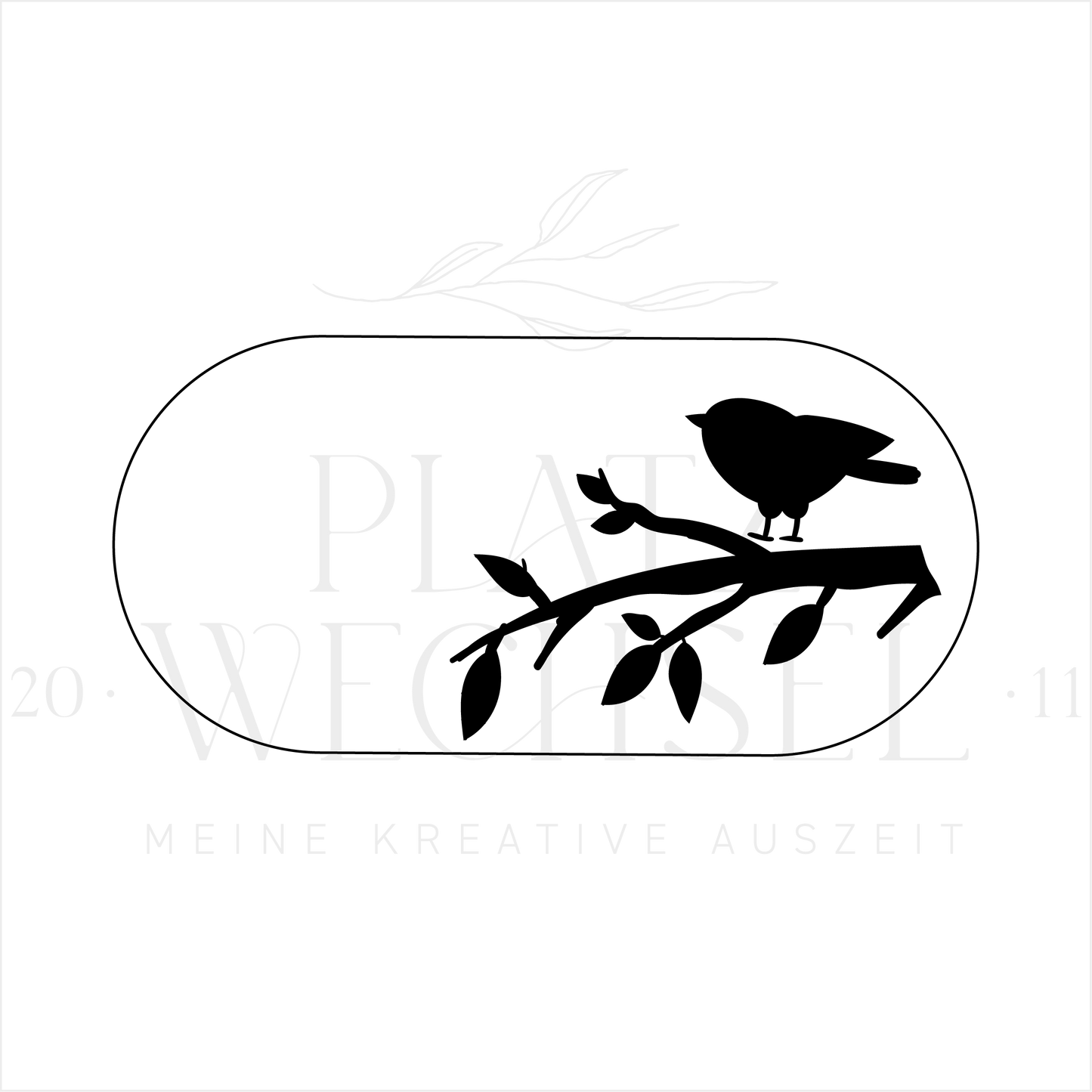 Schablone I "Vogel" I 16,4 x 7,9 cm