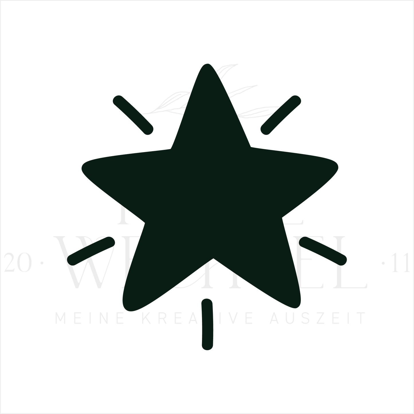 Ministempel | Weihnachtsstern| ø 1 cm