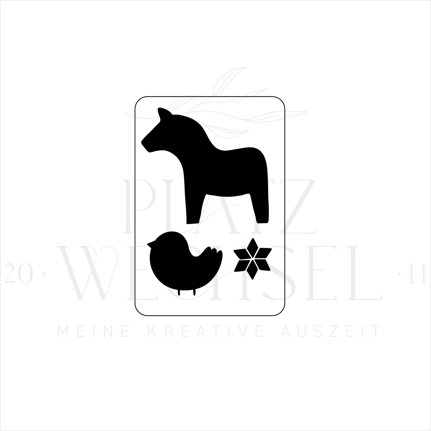 Schablone I Dala I 7 x 10,5 cm