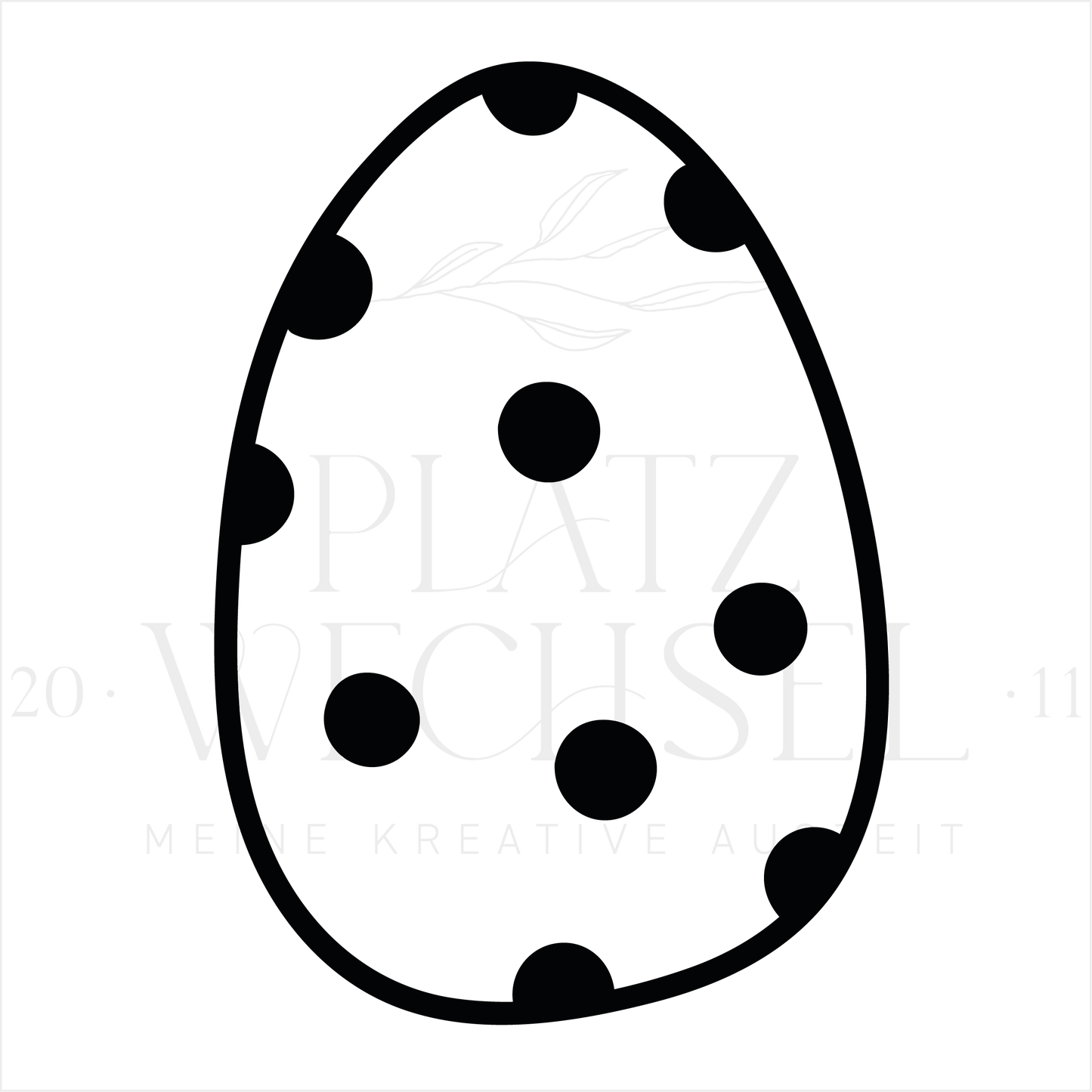 Ministempel | Ei | ø 2 cm