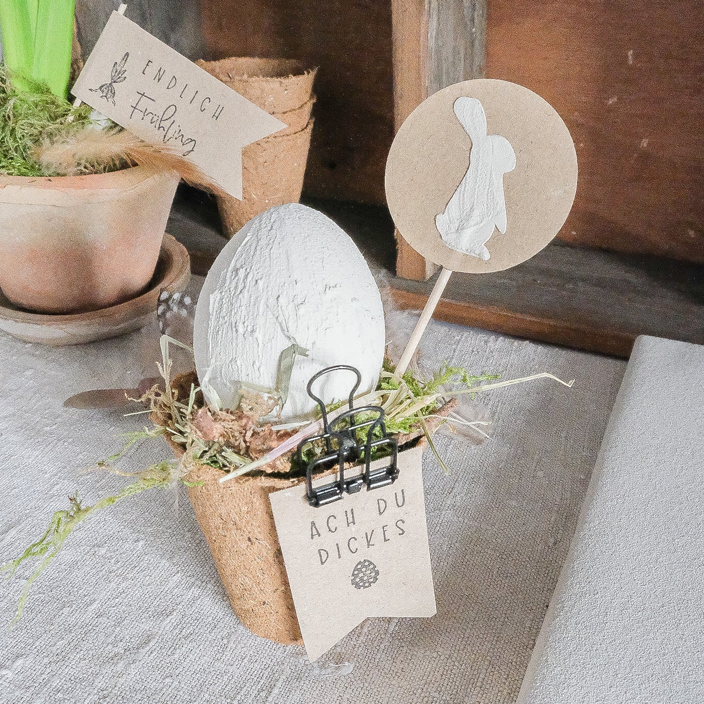 Holzstempel | Ach du dickes Ei | 3 x 3 cm