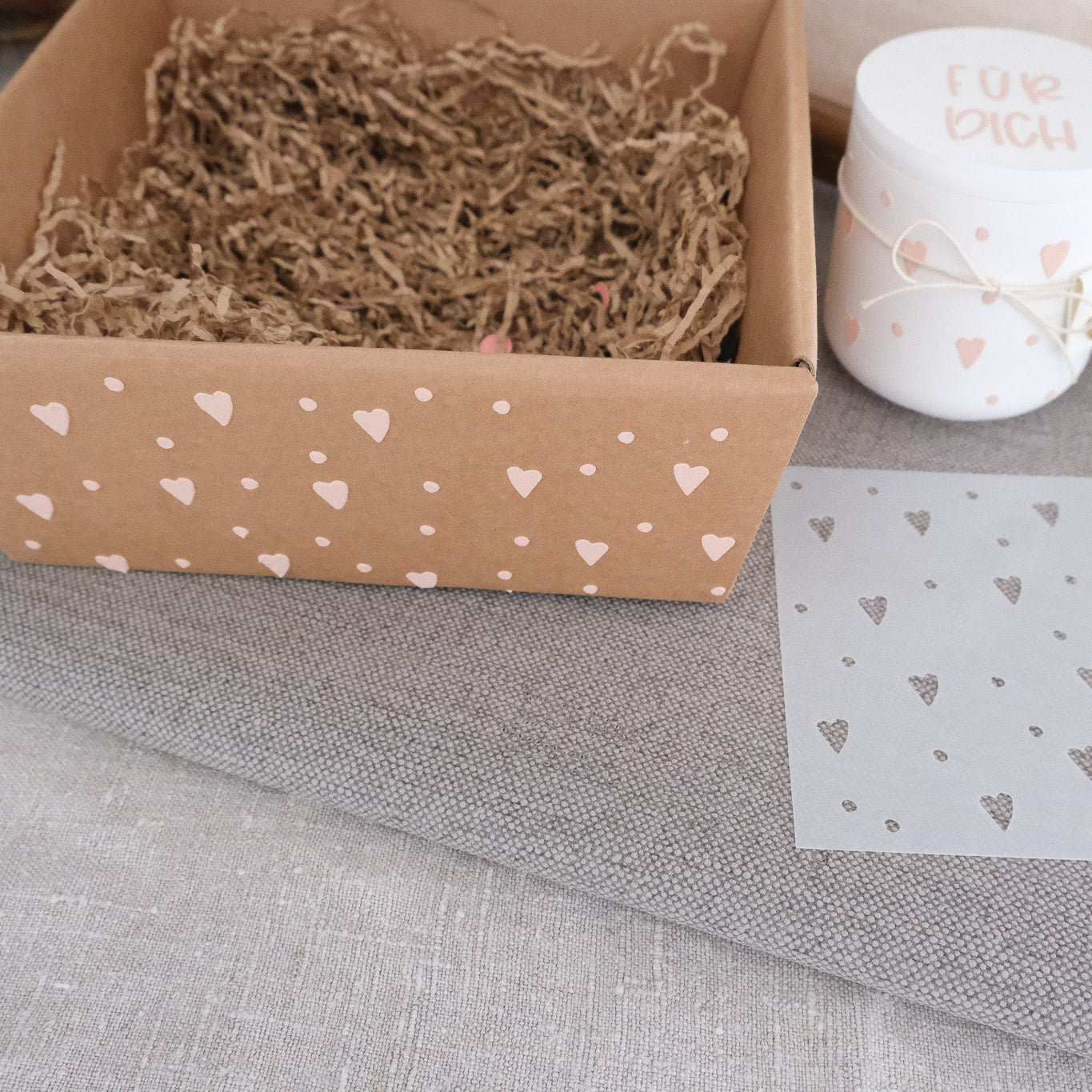 Schablone I "Herzen" I 13 x 13 cm