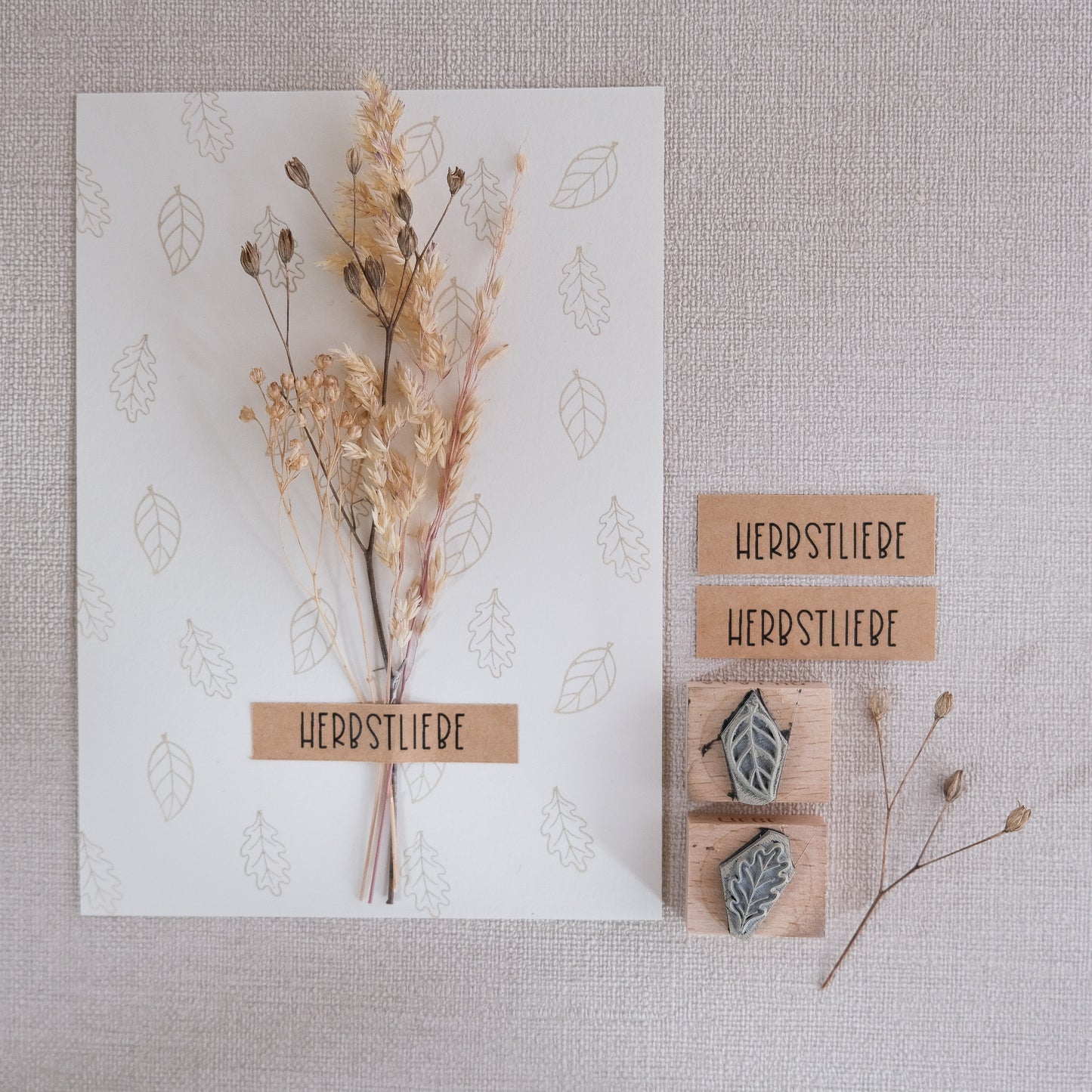 Ministempel | Eichenblatt | 2 cm