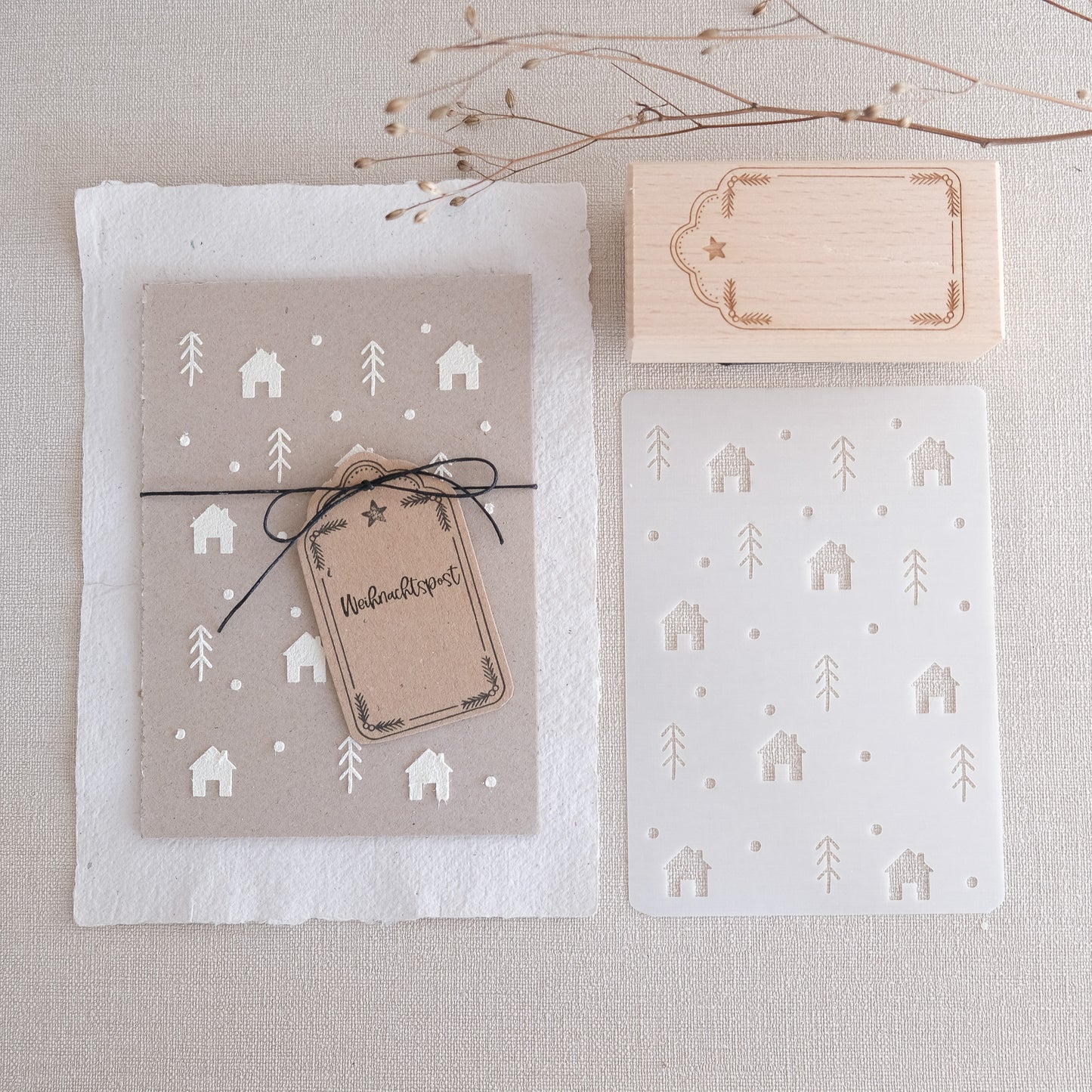 Holzstempel | Anhänger | 5 x 10 cm