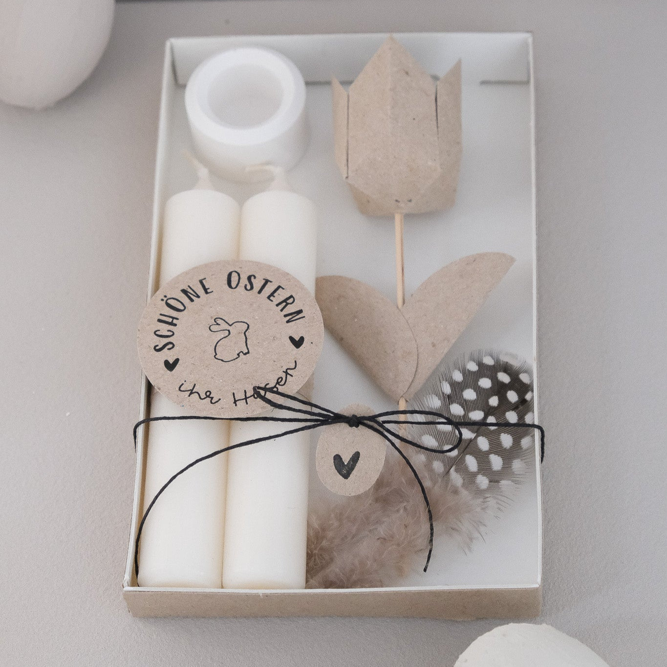 Holzstempel | Schöne Ostern ihr Hasen | 5 x 5 cm