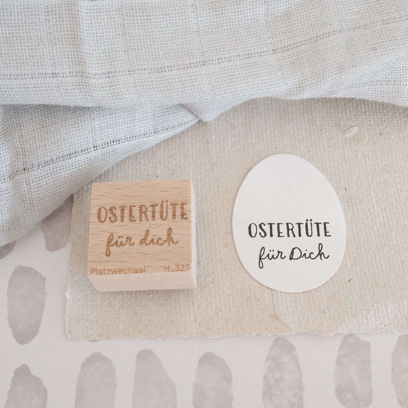 Holzstempel | Ostertüte für dich | 3 x 3 cm
