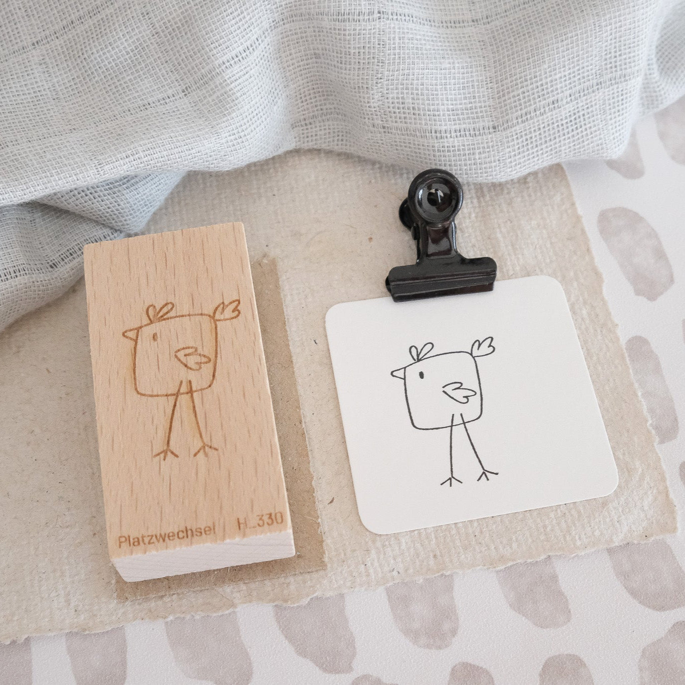 Holzstempel | Hühnchen | 3 x 6 cm