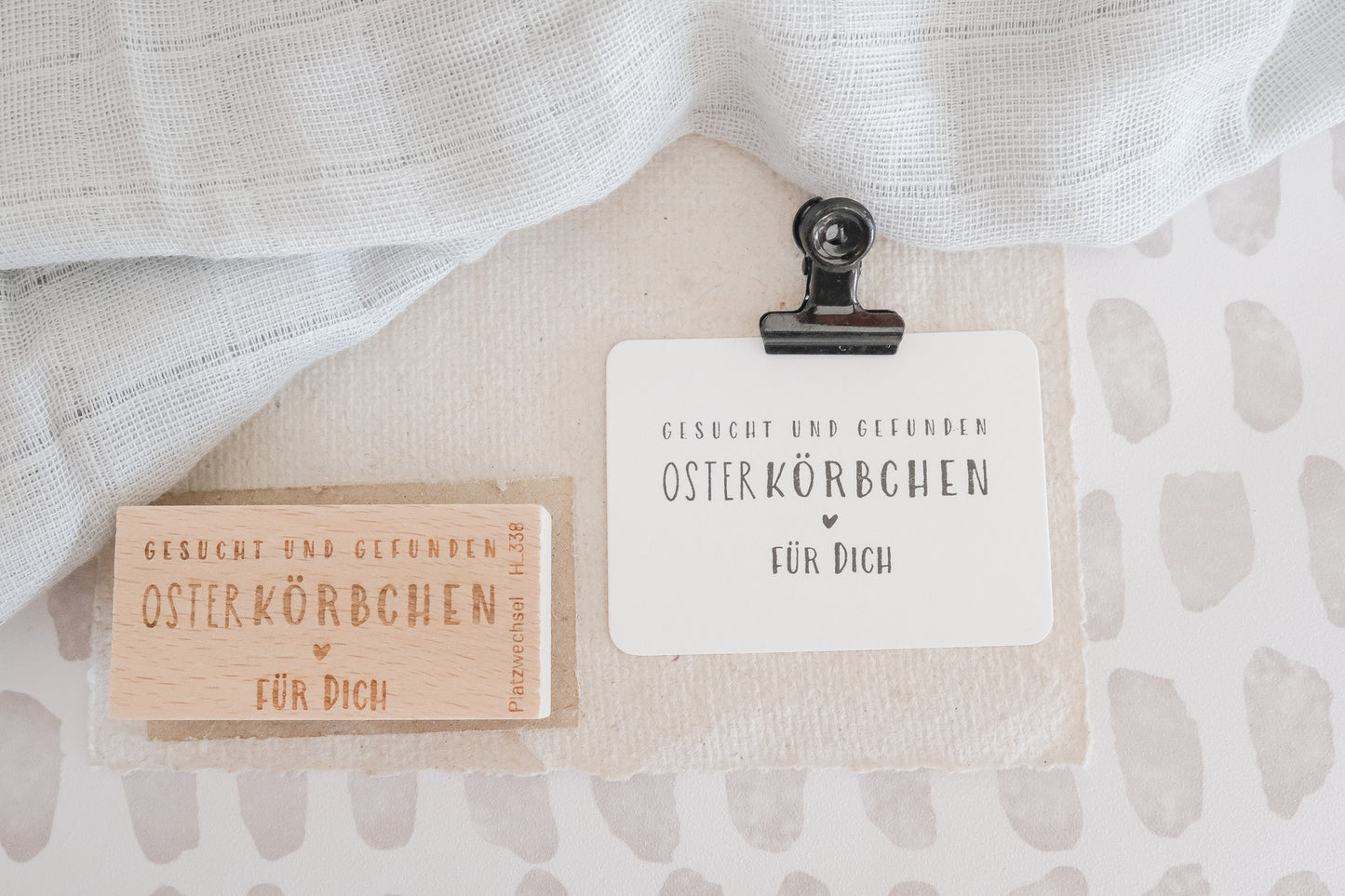 Holzstempel | Osterkörbchen | 3 x 6 cm