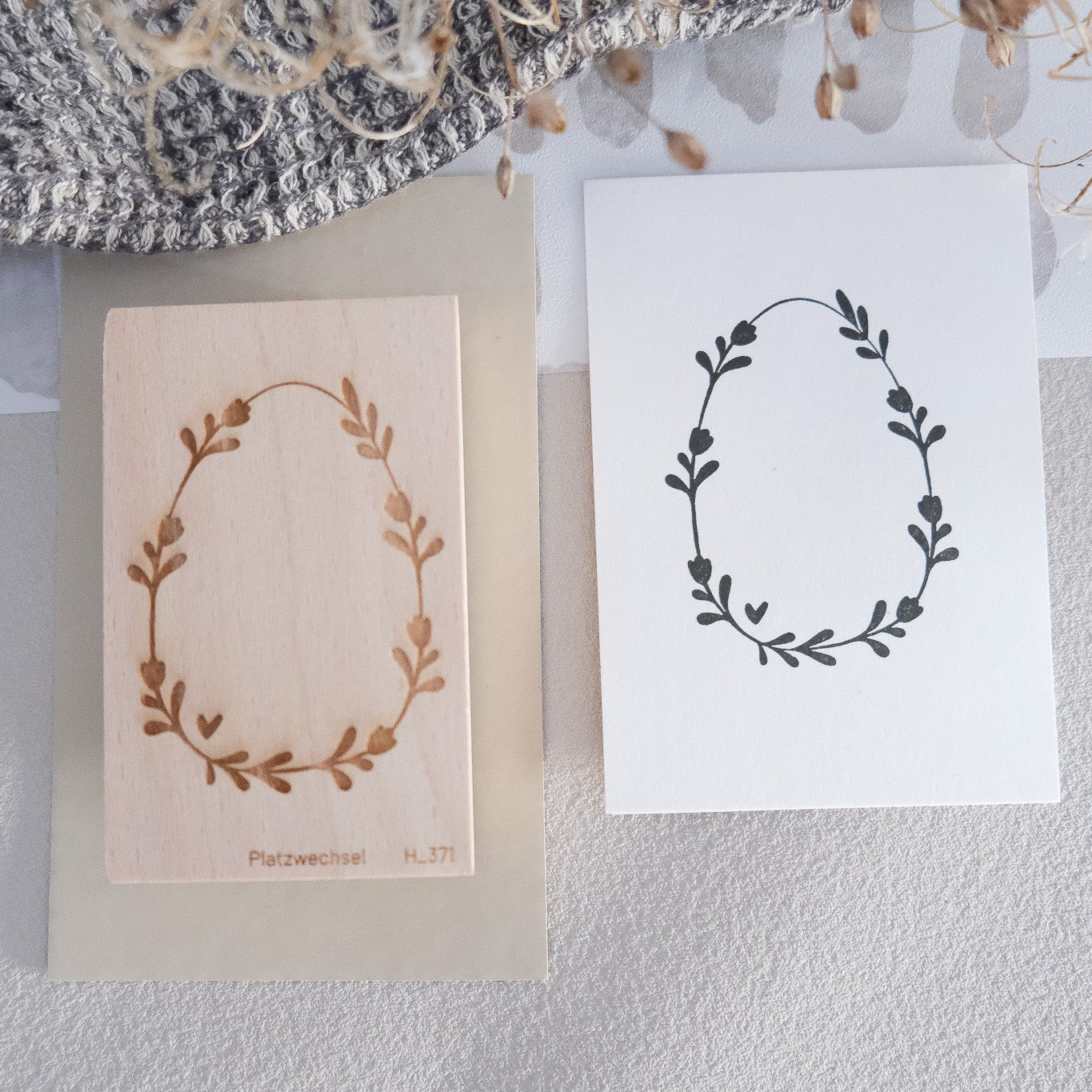 Holzstempel | Osterei | 5 x 8 cm