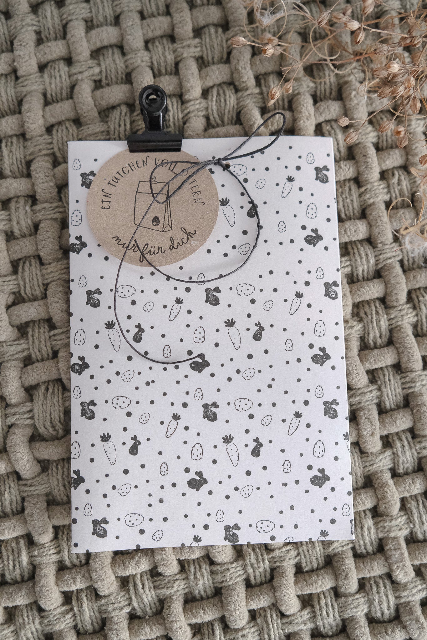 Holzstempel | Hintergrund Stempel Ostern | 5 x 5 cm