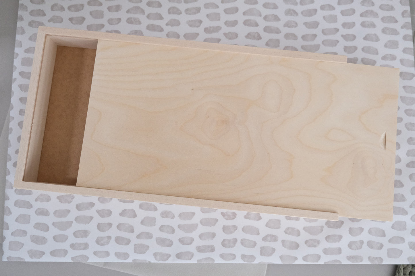 Holzkiste mit Schiebedeckel | Buche/ MDF | diverse Grössen