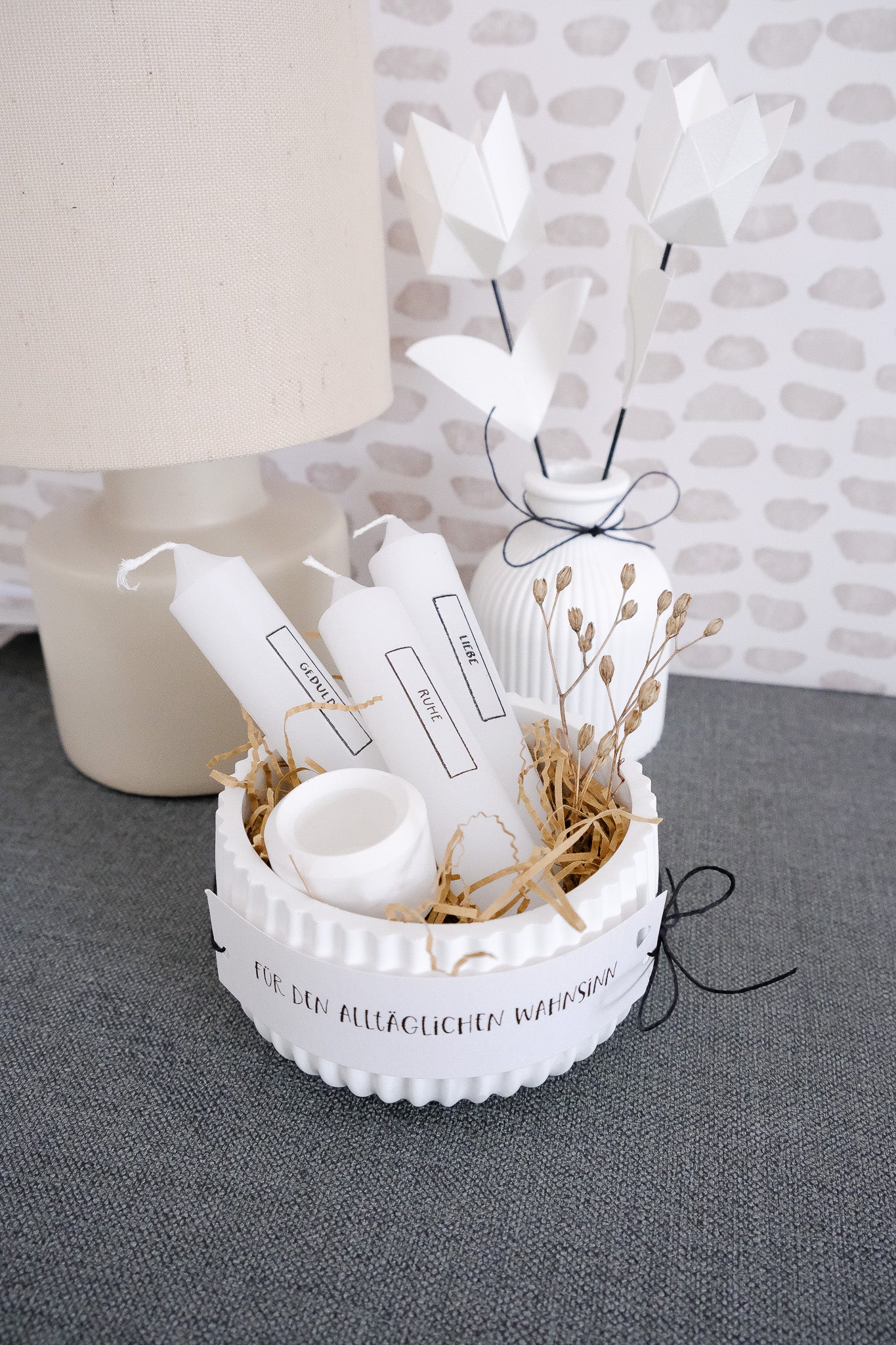 Gießform | Becher mit Rillen und Deckel | 10,8 x 5,3cm