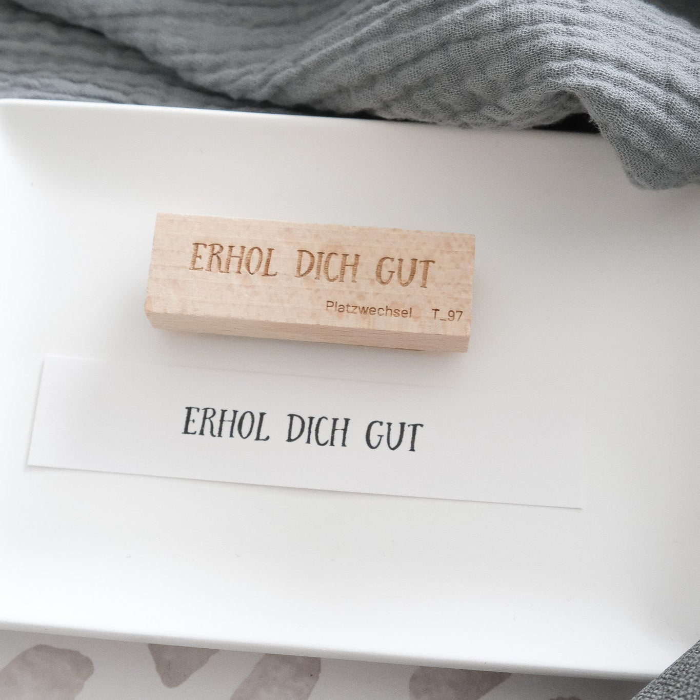 Textstempel | Erhol dich gut | 6 cm