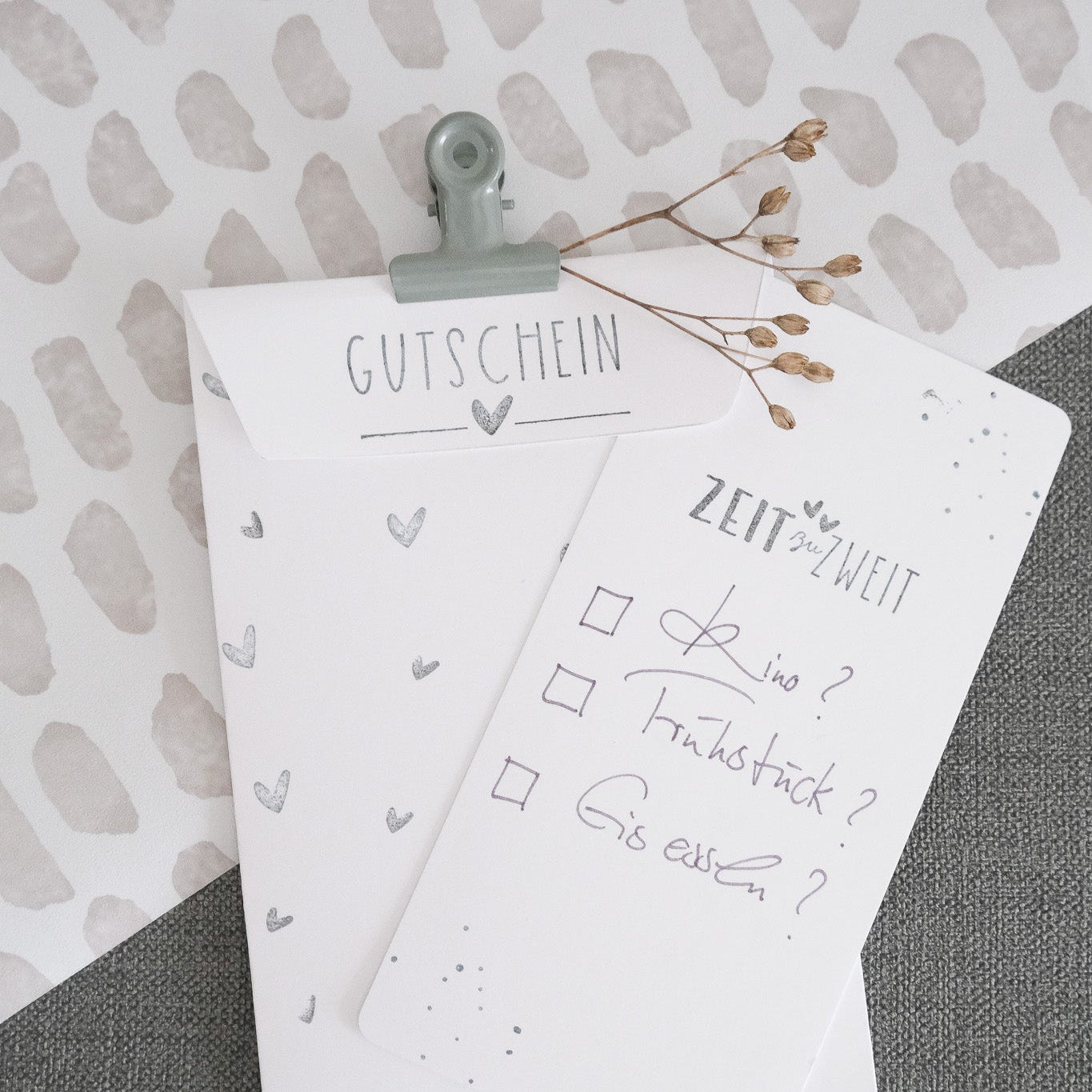 Textstempel | Zeit zu Zweit | 6 cm