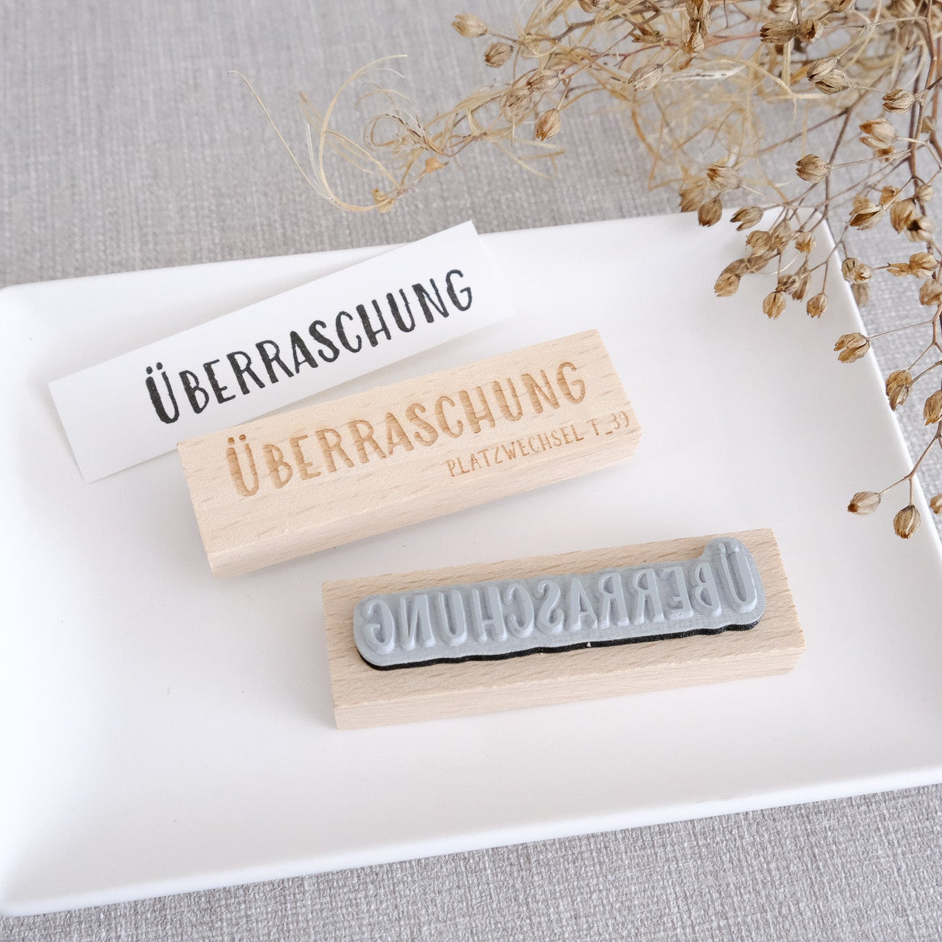 Textstempel | Überraschung | 7 cm