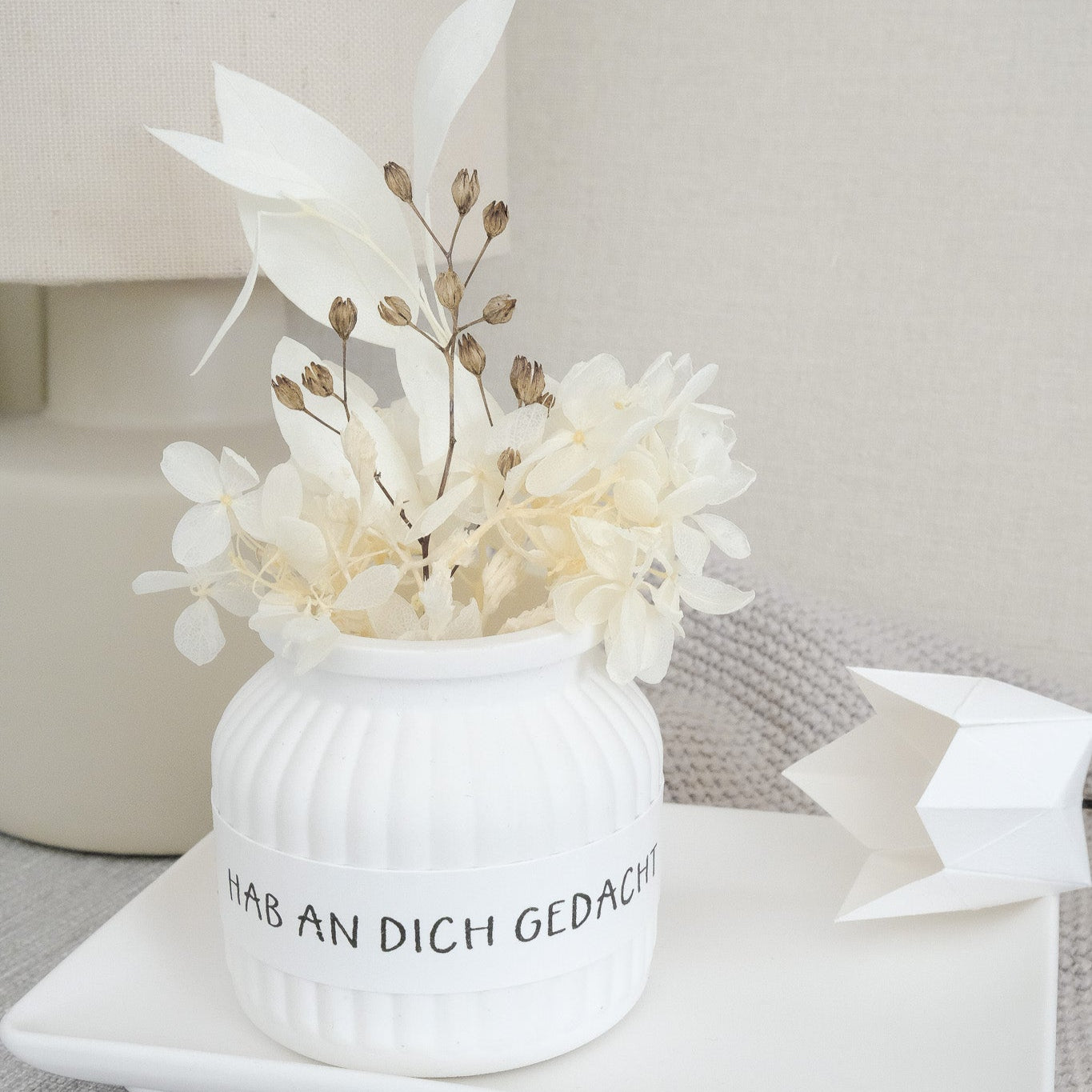 Textstempel | Hab an Dich gedacht | 10 cm
