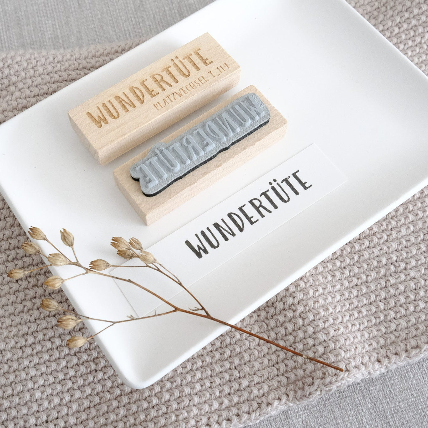 Textstempel | Wundertüte | 6 cm