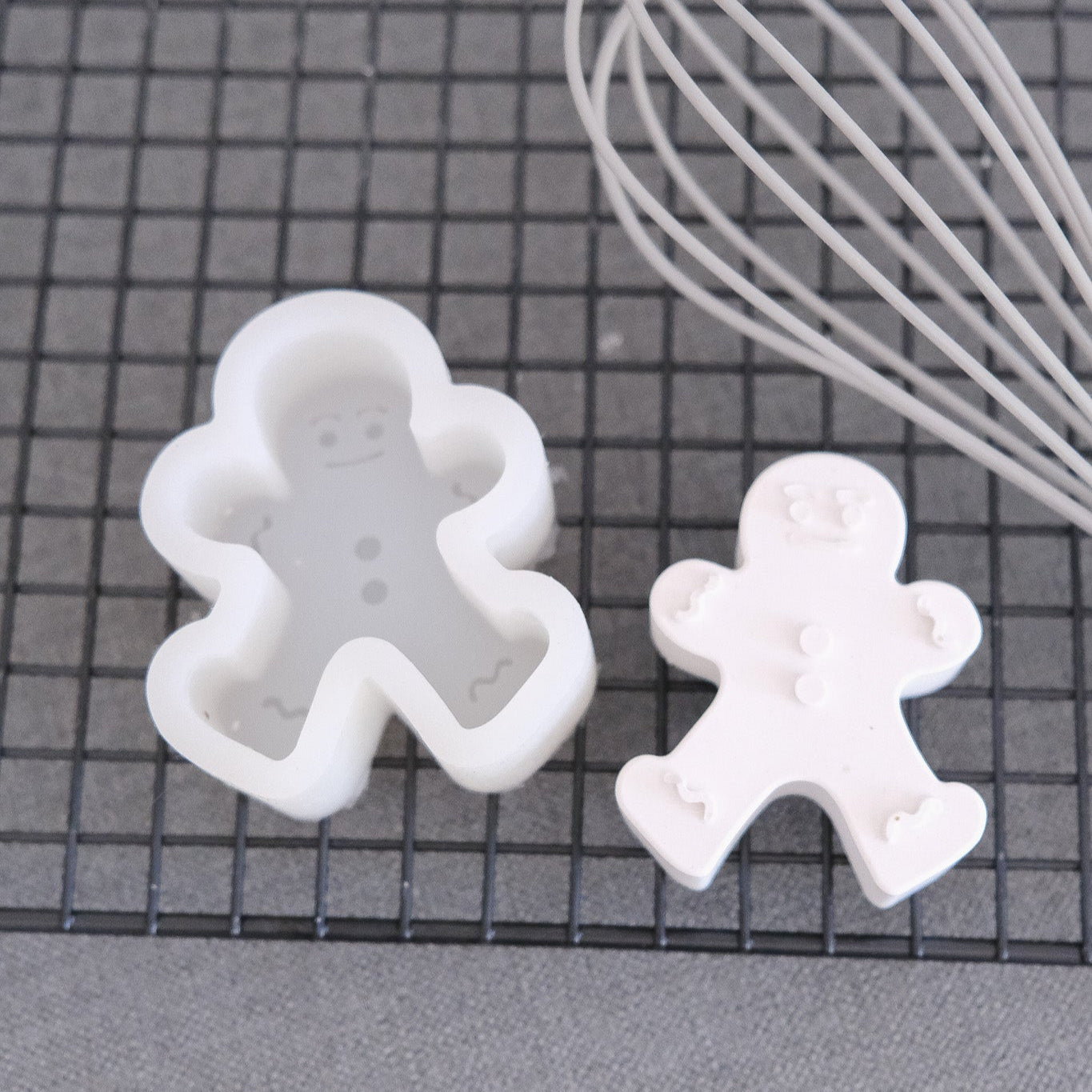 Gießform Lebkuchenmann für weihnachtliche Dekorationen