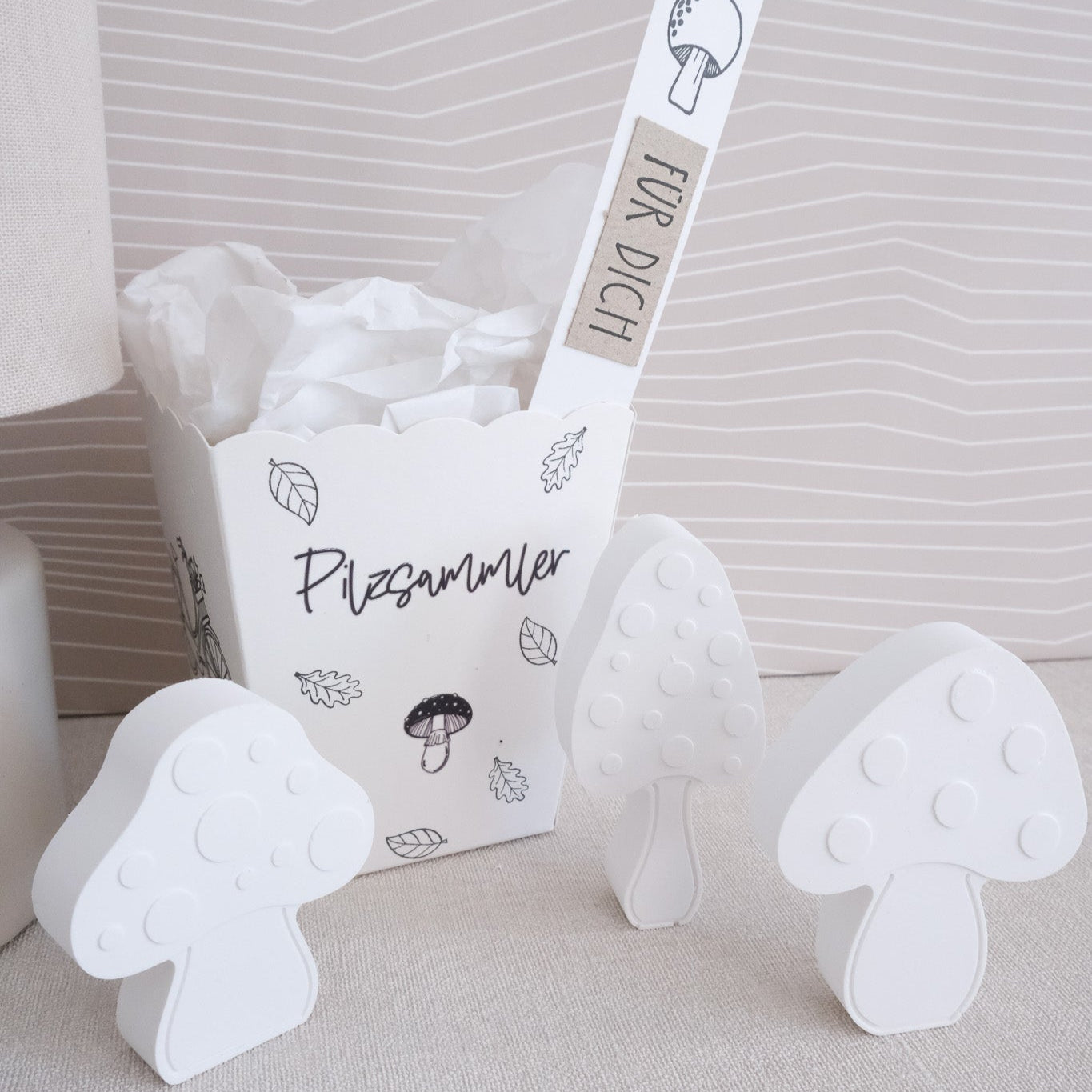 Deko Beispiel gegossene Pilze