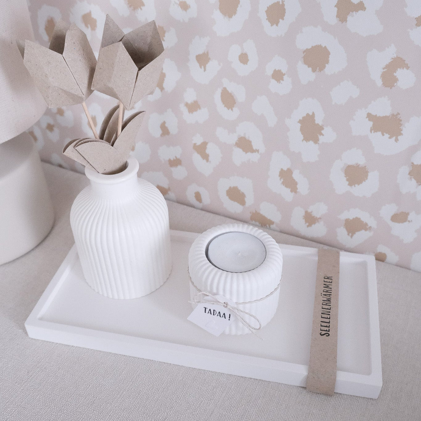 Gießform | Teelichthalter Rillen | 6,5 cm