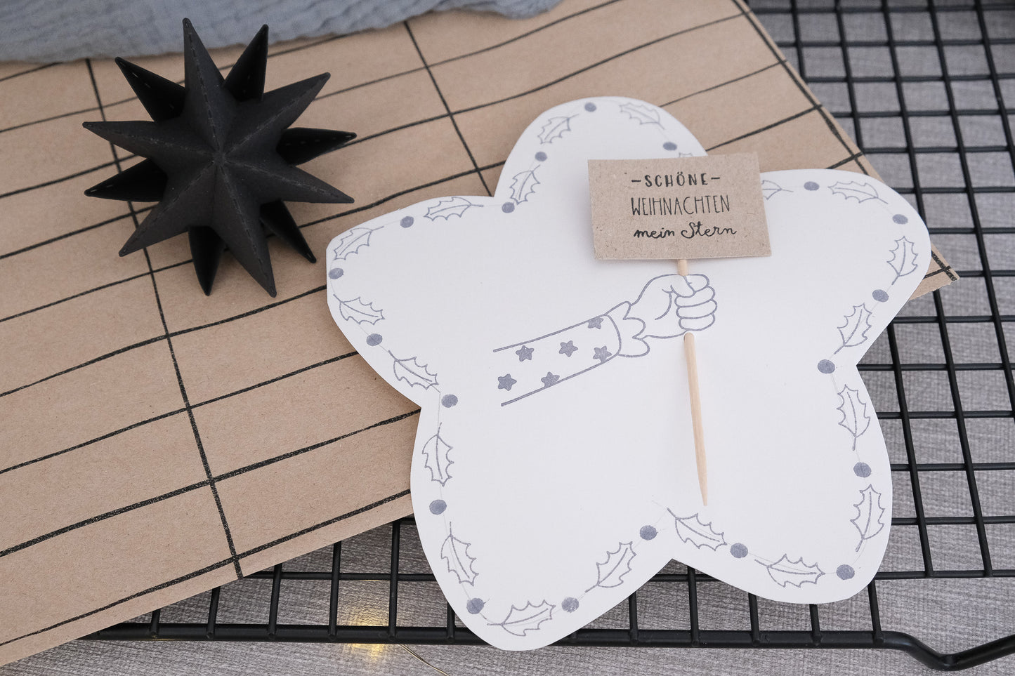 Holzstempel | Feen Arm | 3 x 6 cm