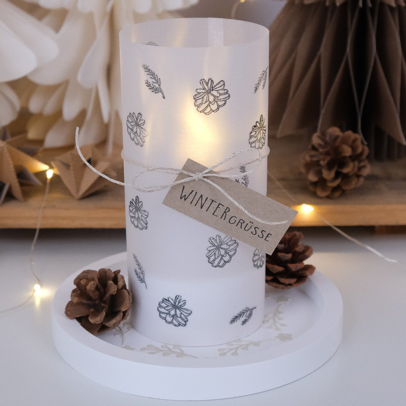 Textstempel | Wintergrüsse | 6 cm