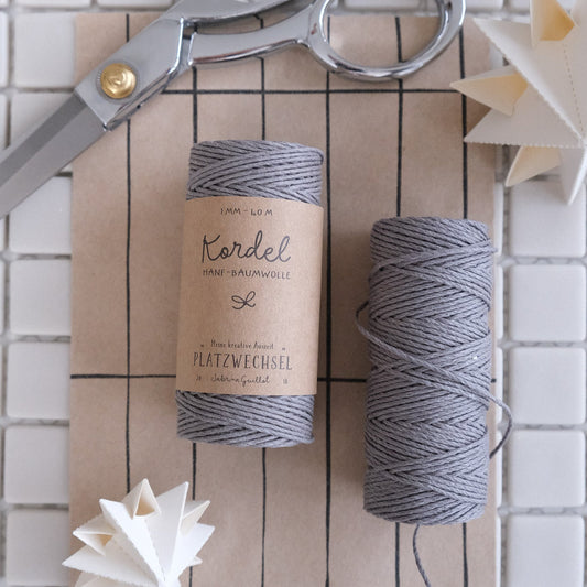 Kordel | 40 m | Grau