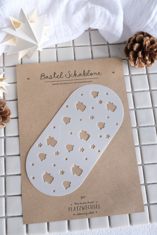 Schablone I Häuser I 16,3 x 7,9 cm