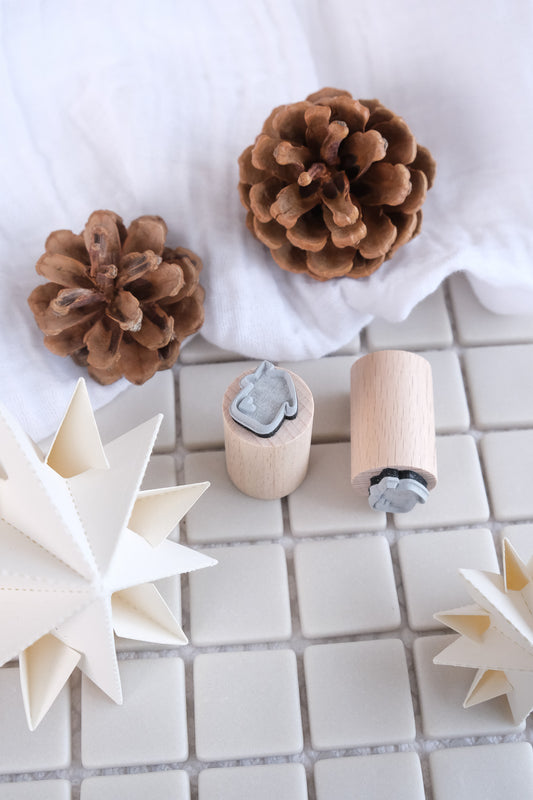 Ministempel | Haus mit Herz| ø 2 cm