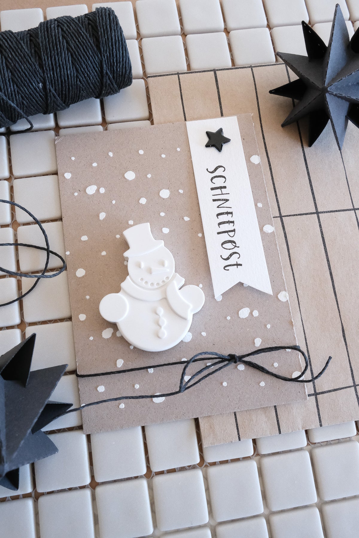 Textstempel | Schneepost | 7 cm
