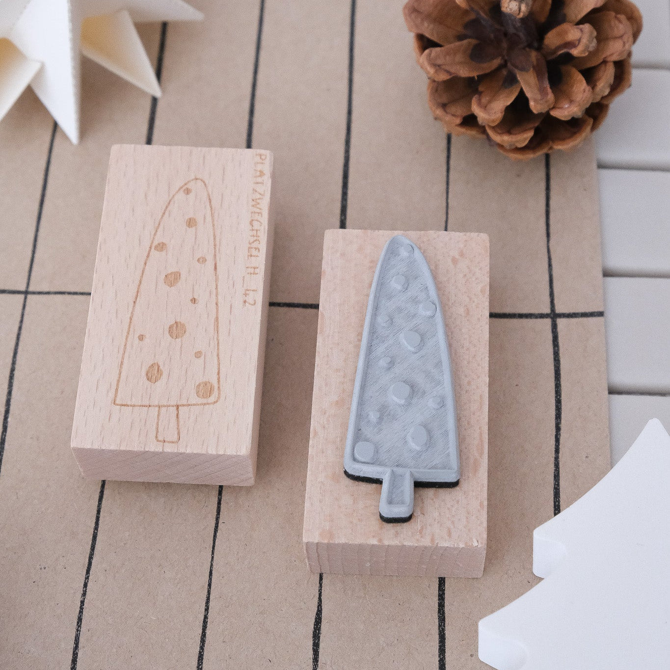 Holzstempel | Fantasy Bäumchen | 3 x 6 cm