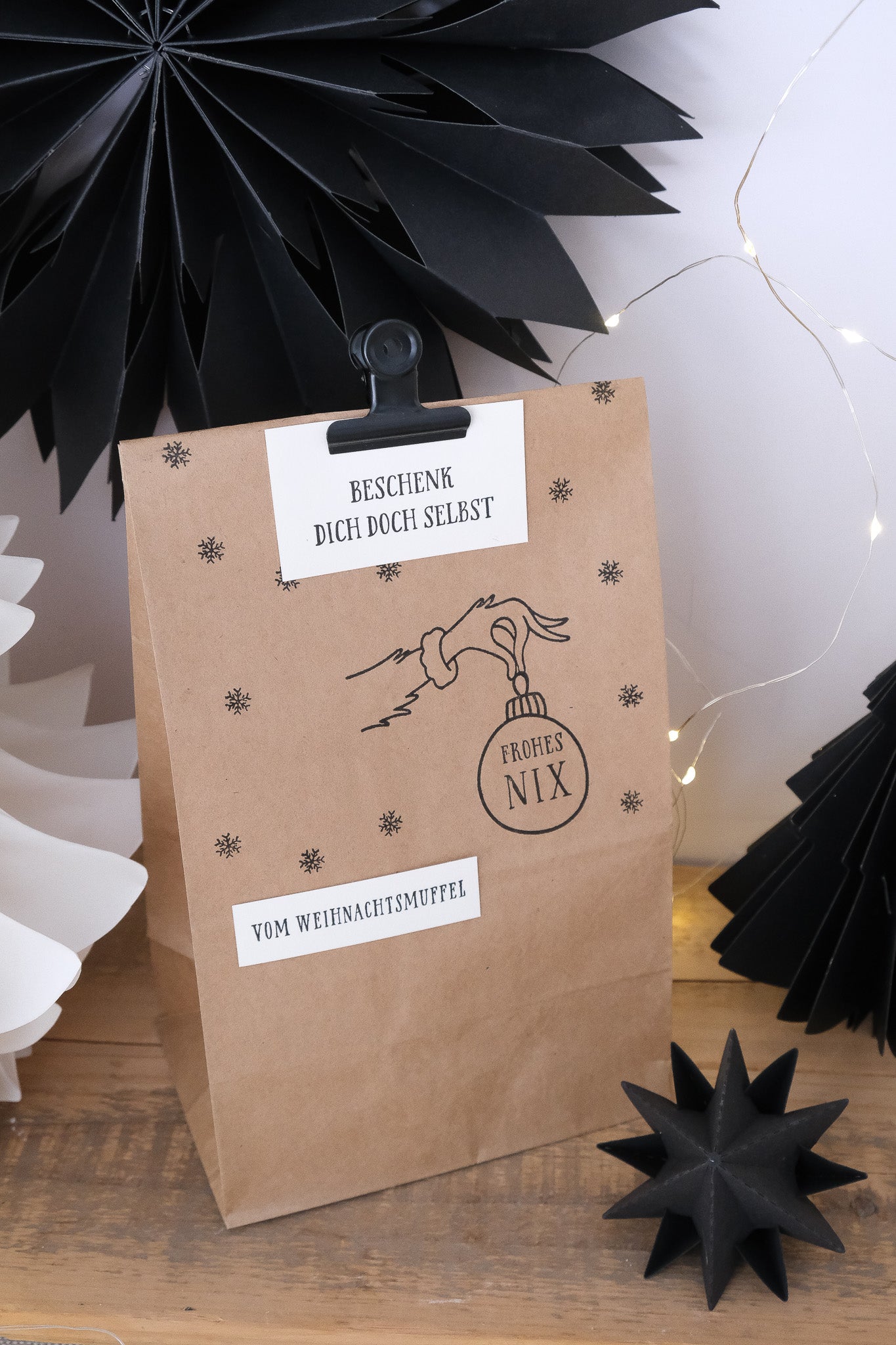 Textstempel | vom Weihnachtsmuffel | 7 cm