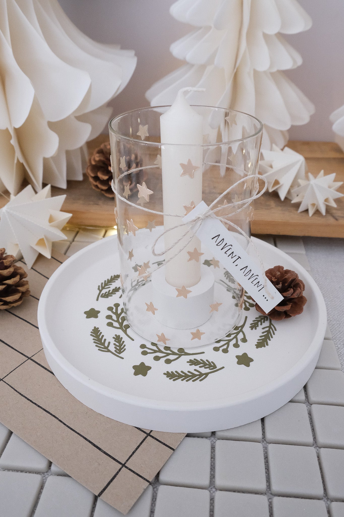 Schablone I Winterkranz I 14,5 cm