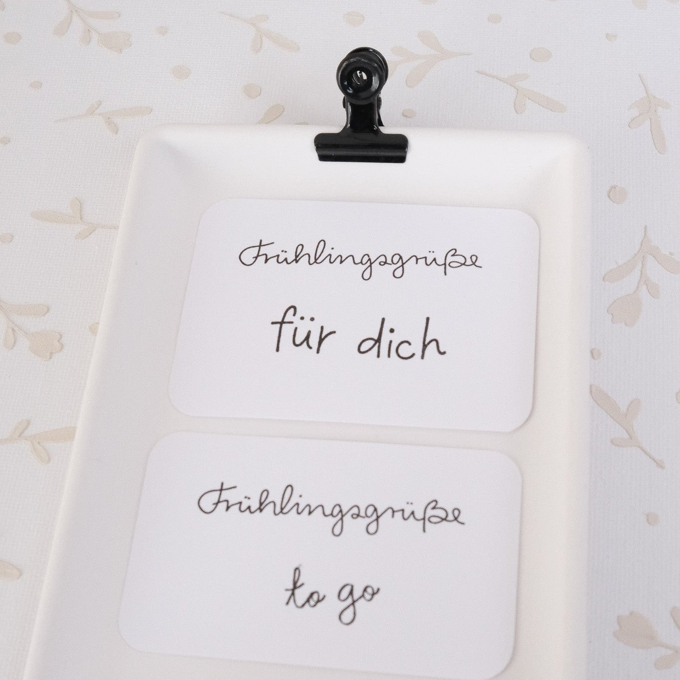 Textstempel | Frühlingsgrüße | 6 cm