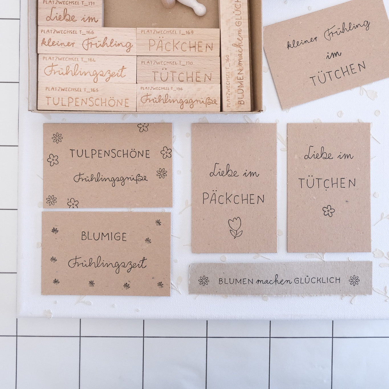 Frühlingsstempel Set | Box | 13 Stempel