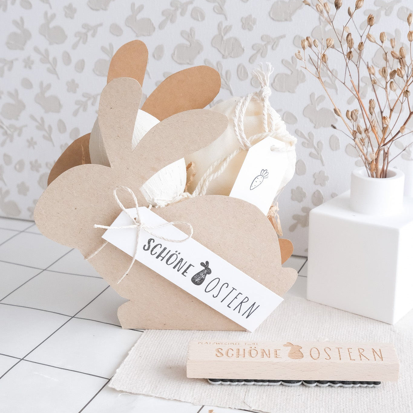Textstempel | Schöne Ostern| 10 cm