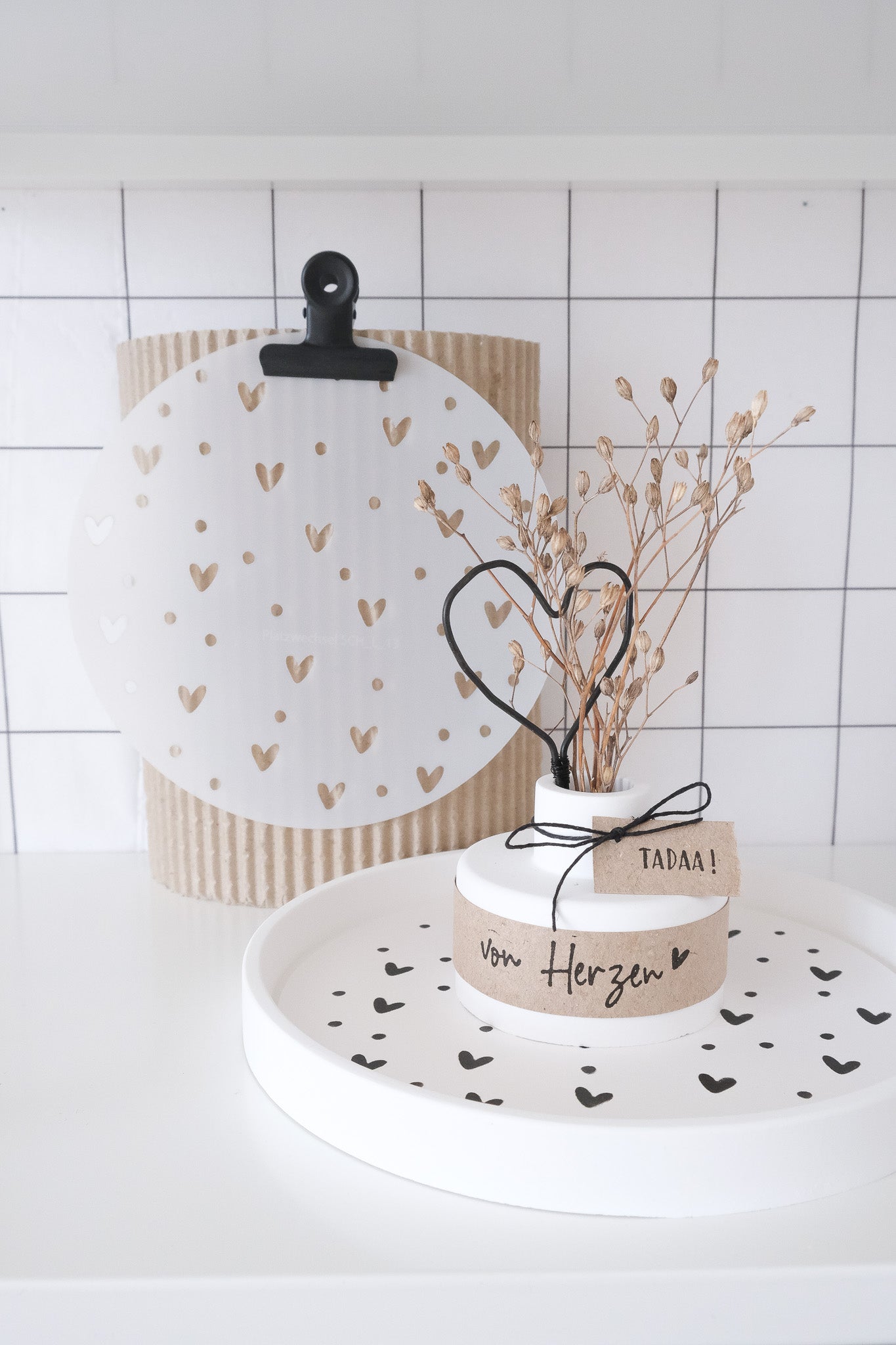 Schablonen Set I "Herzen" I 15 cm