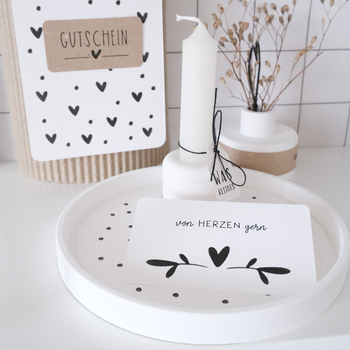 Textstempel | von Herzen gern | 7 cm